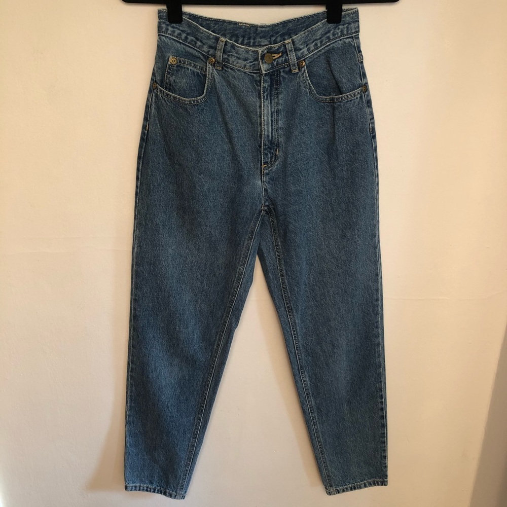 Liz Claiborne Vintage High Rise Waist Mom Jeans 6P Denim Blue 100% Cotton